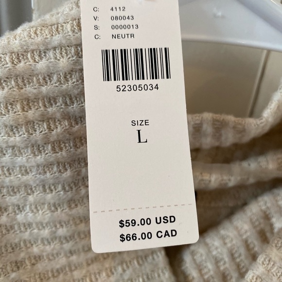 NWT!!! Anthropologie thermal long sleeve cowl neck - Picture 2 of 2